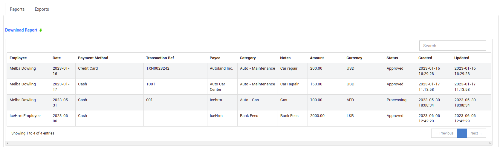icehrm-generated-expense-report.png