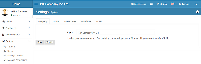 icehrm-settings-company-name-save.png