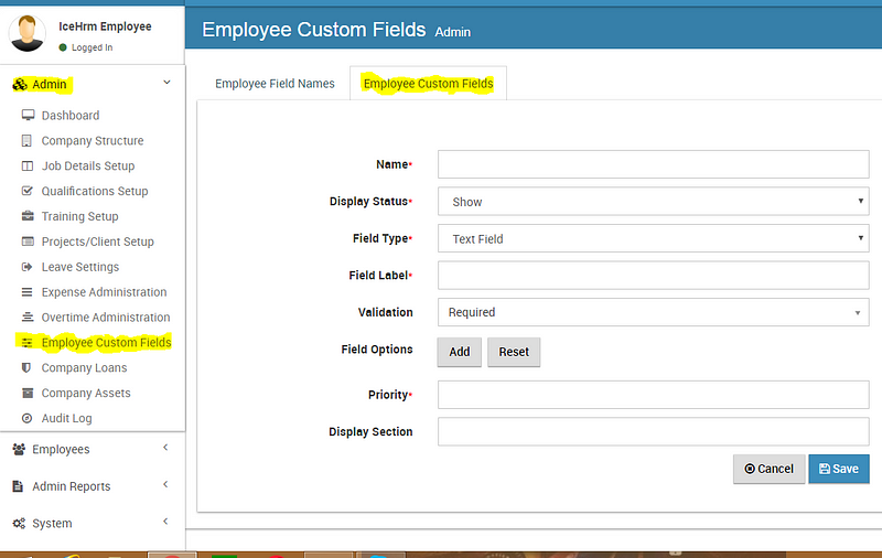icehrm-adding-employee-custom-field-details.png